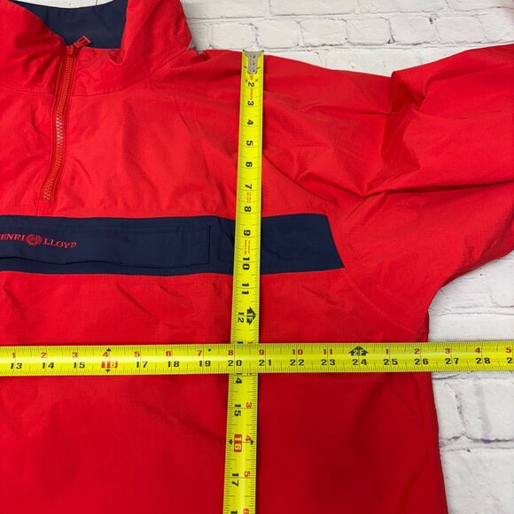 Henri Lloyd Men Sailing Deck Pullover Windbreaker Jacket XL X-Large C051 -18 - Picture 3 of 16